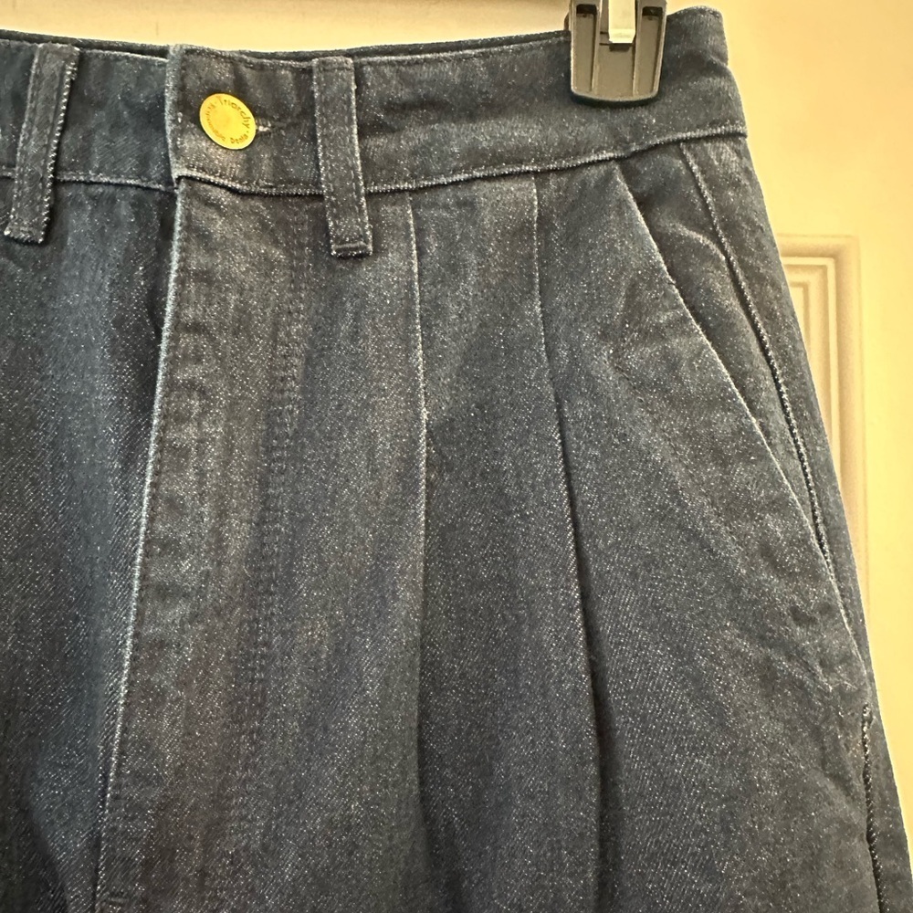 Triarchy High Waisted Pleated Trouser Jeans Pants Size 26 - Picture 8 of 14